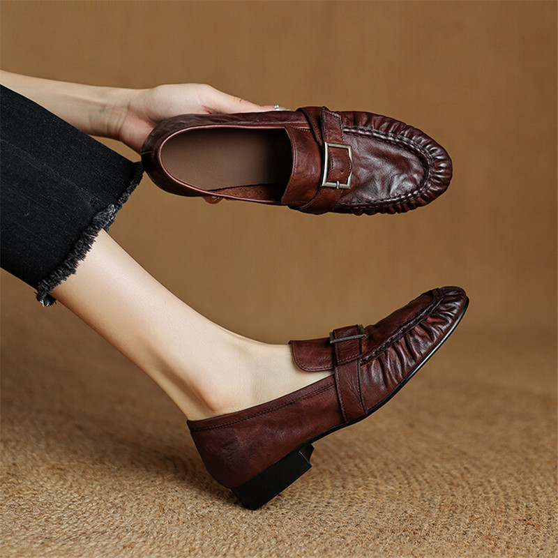 Women Shoes With Heels - New Autumn Genuine Leather Women Pumps