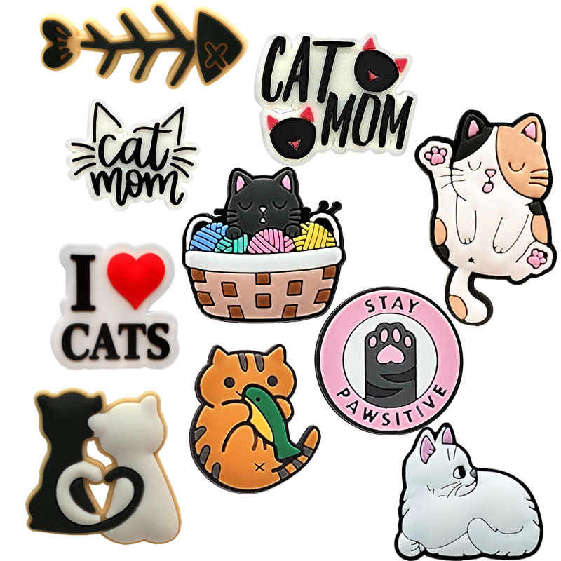 Cute Cats Shoe Charms Pin for  - огляд і ціна Croc Style Clog