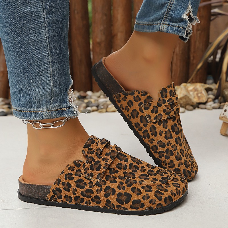 Women Leopard Print Slip on Mu - огляд і ціна Slip On Mule Flat
