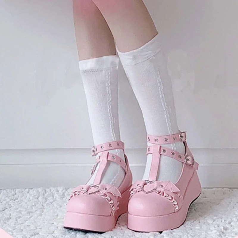 New Sweet Heart Buckle Wedges  - огляд і ціна Women'S Shoes In Fashion