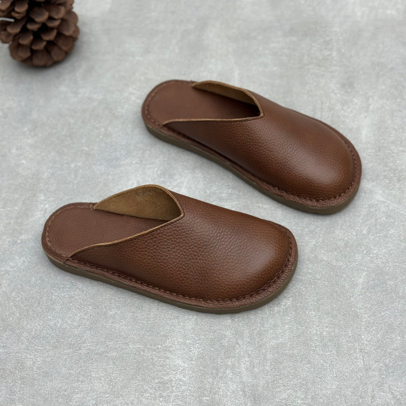 Handmade Genuine Leather Mules - огляд і ціна Slip On Mule Flat