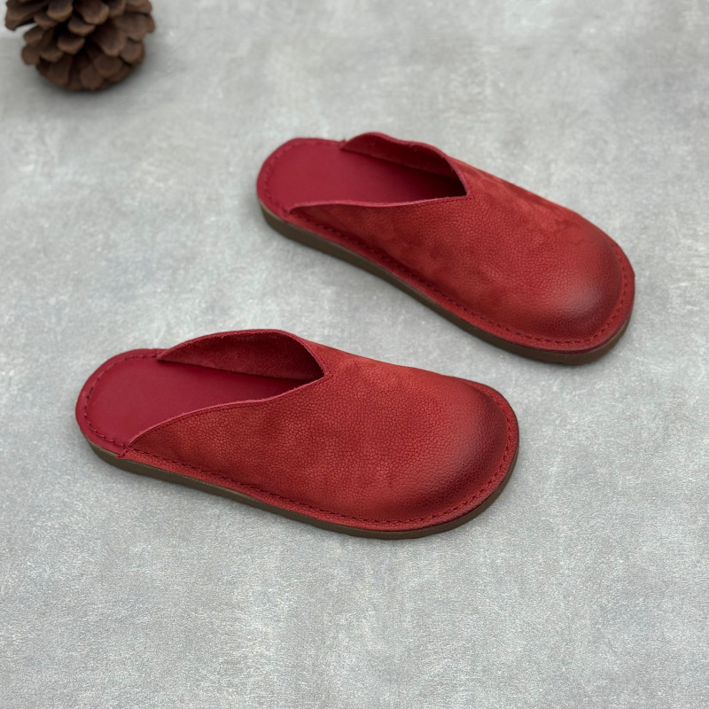 Handmade Genuine Leather Mules - огляд і ціна Slip On Mule Flat