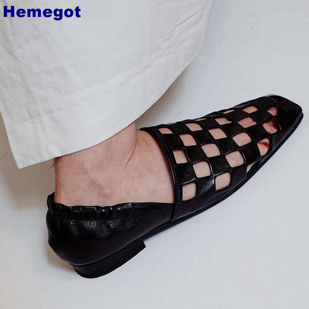 Women Black Caged Flat Sandals - огляд і ціна Women'S Shoes To Men'S