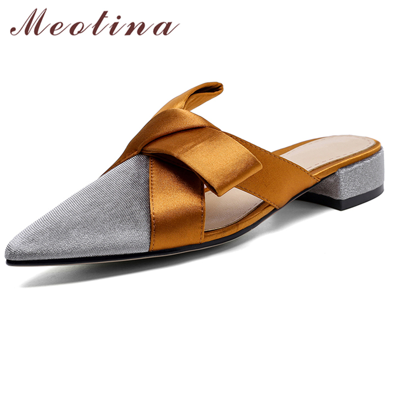 Meotina Flat Sandals Pointed T - огляд і ціна Slip On Mule Flat