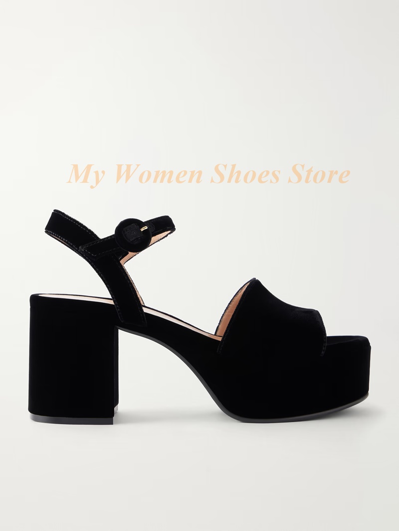 Chunky Heel Suede Platform San - огляд і ціна Kids Shoes Women