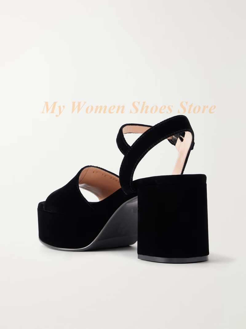 Chunky Heel Suede Platform San - огляд і ціна Kids Shoes Women