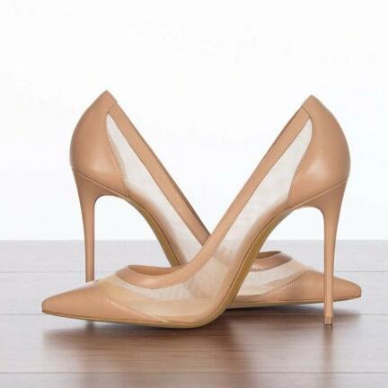 Sexy Nude Pink Black Suede Mes - огляд і ціна Women'S Shoes In Size 12