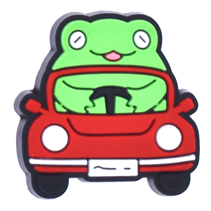 Hot Sale PVC Frog Shoe Charms  - огляд і ціна Croc Style Clog
